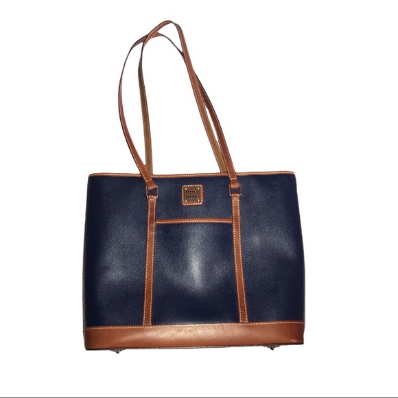 Vintage Navy Blue Dooney & Bourke Tote Bag